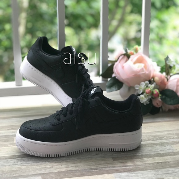 Nike Air Force 1 Upstep Black Leather WMNS - Picture 6 of 8